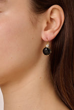 Load image into Gallery viewer, Dyrberg/Kern Begonia Earrings in Black
