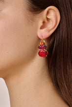 Load image into Gallery viewer, Dyrberg/Kern Parsana Earrings in Red/Pink

