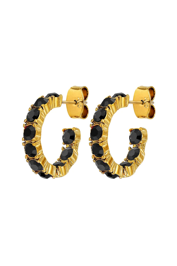 Dyrberg/Kern Raquel Earrings in Black