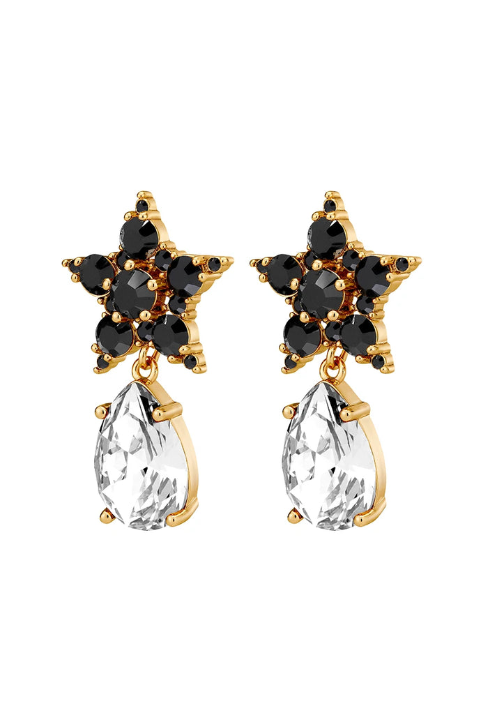 Dyrberg/Kern Hydra Earrings in Black/Silver