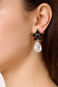 Dyrberg/Kern Hydra Earrings in Black/Silver
