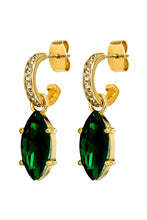 Load image into Gallery viewer, Dyrberg/Kern Junipe Earrings in Emerald
