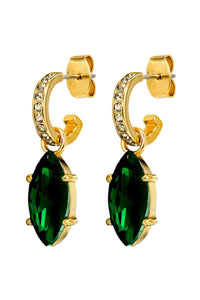 Dyrberg/Kern Junipe Earrings in Emerald
