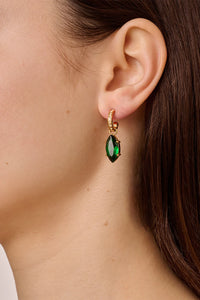 Dyrberg/Kern Junipe Earrings in Emerald