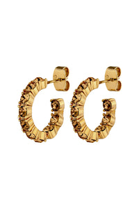 Dyrberg/Kern Raquel Earrings in Brown