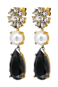 Dyrberg/Kern Misia Earrings in Black/Silver