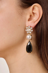Dyrberg/Kern Misia Earrings in Black/Silver