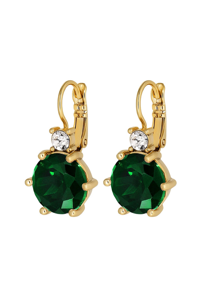 Dyrberg/Kern Begonia Earrings in Emerald