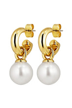 Load image into Gallery viewer, Dyrberg/Kern Lona White Pearl Earrings
