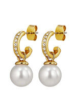 Load image into Gallery viewer, Dyrberg/Kern Liora White/Gold Earrings
