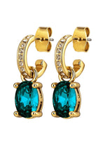 Load image into Gallery viewer, Dyrberg/Kern Solene Petrol Earrings
