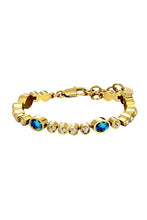 Load image into Gallery viewer, Dyrberg/Kern Sophia Petrol/Gold Bracelet
