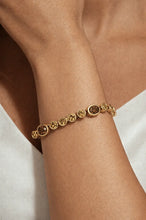 Load image into Gallery viewer, Dyrberg/Kern Sophia Brown/Gold Bracelet
