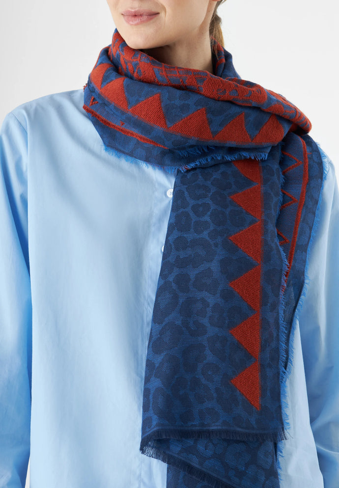 Codello Fil Coupe Scarf in Blue