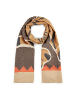 Load image into Gallery viewer, Codello Soft Scarf with Large Tiger Motif in Beige
