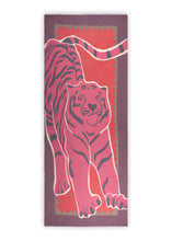 Load image into Gallery viewer, Codello Tiger Printed Scarf in Pink
