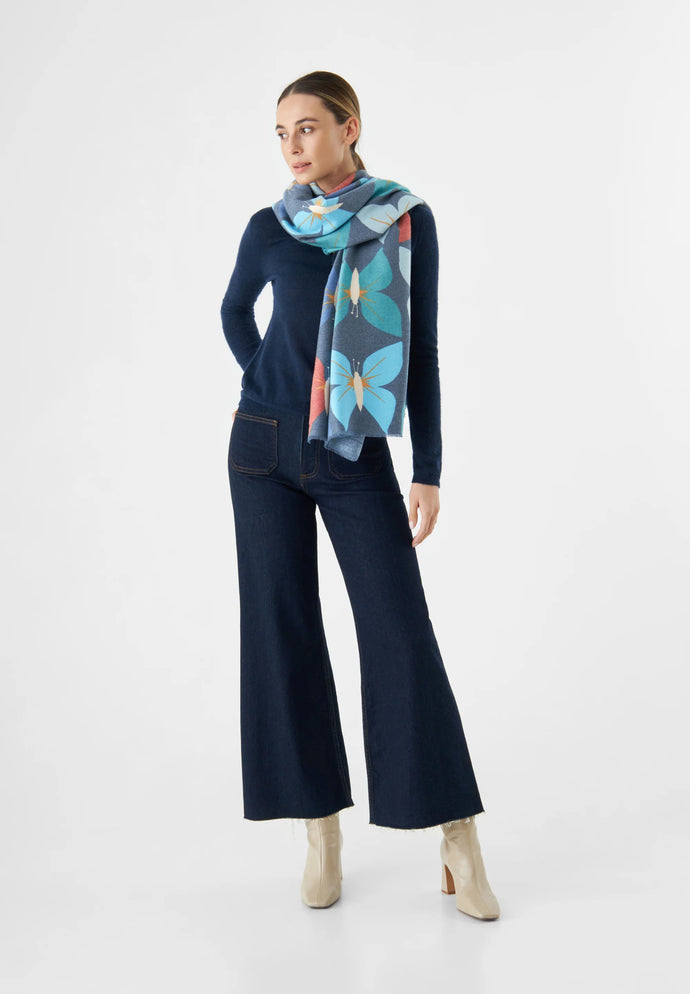Codello Printed Scarf in Blue