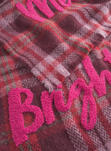 Load image into Gallery viewer, Codello Woven Checked Scarf with Statement Embroidery
