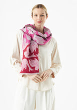Load image into Gallery viewer, Codello Scarf with Peace Statement and Dove Motifs in Pink
