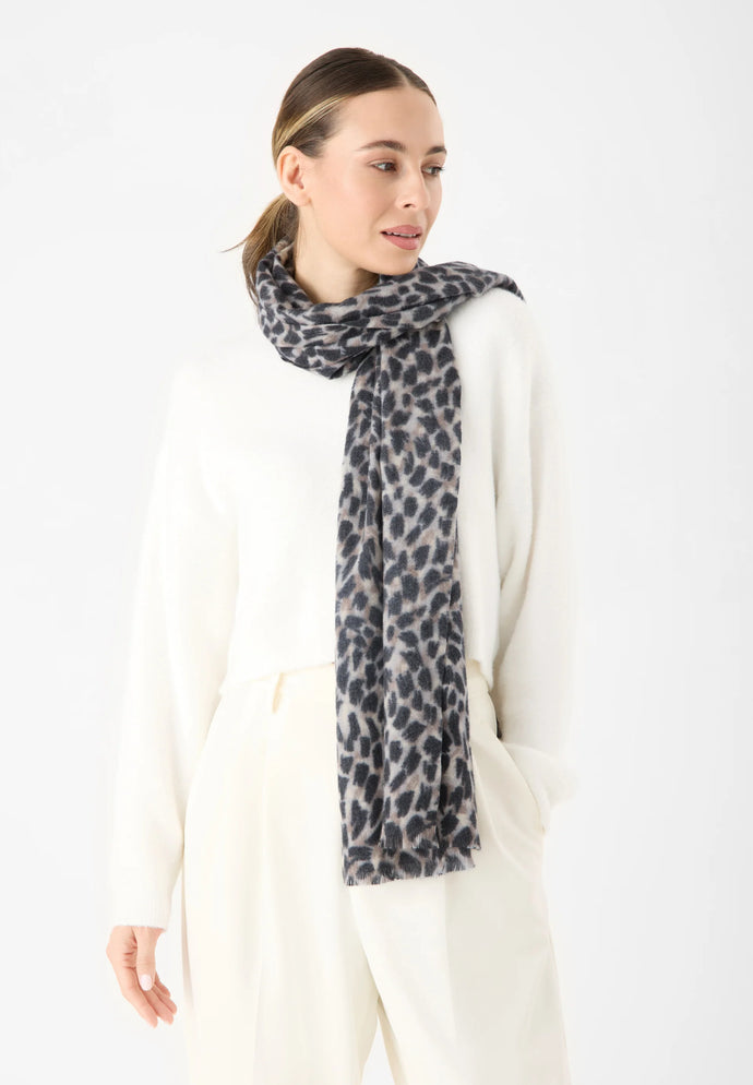 Codello Cashmere-Soft Scarf with Leopard Print
