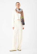 Load image into Gallery viewer, Codello Scarf with a hand drawn dog motif in Blue
