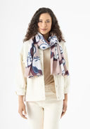 Load image into Gallery viewer, Codello Scarf with a Snoopy motif in Brown

