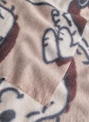 Load image into Gallery viewer, Codello Scarf with a Snoopy motif in Brown
