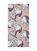 Codello Scarf with a Snoopy motif in Brown
