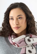 Load image into Gallery viewer, Codello Scarf with a Snoopy motif in Rose
