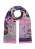 Codello Snoopy Print Scarf in Rose