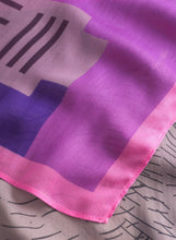 Load image into Gallery viewer, Codello Statement Scarf with Cats Print in Pink
