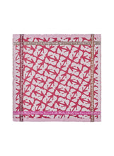 Load image into Gallery viewer, Codello Scarf Jacquard Fabric with Dove Pattern with Red
