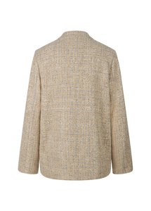 Riani Metallic Tweed Jacket in Gold