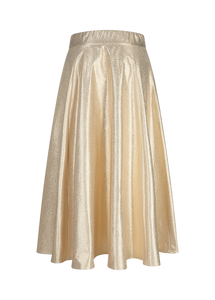 Riani Taffeta Circle Skirt in Gold