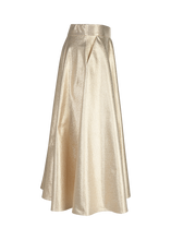 Load image into Gallery viewer, Riani Taffeta Circle Skirt in Gold
