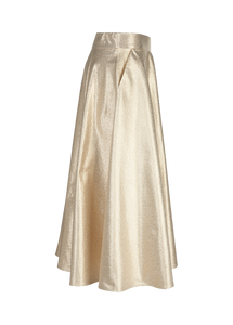 Riani Taffeta Circle Skirt in Gold