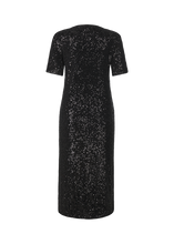 Load image into Gallery viewer, Riani Sequined Dress in Black
