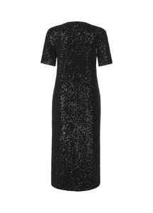 Riani Sequined Dress in Black