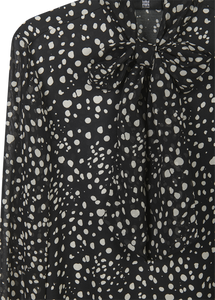 Riani Crazy Dots Mini Dress in Black