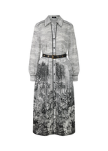 Load image into Gallery viewer, Riani Copperplate Printed Dress in Off-White
