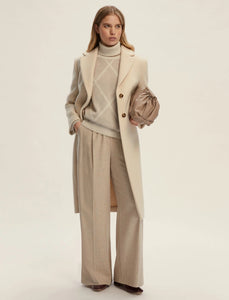 Emme Dorato High-Neck Sweater in Ecru