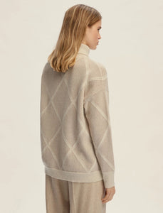 Emme Dorato High-Neck Sweater in Ecru