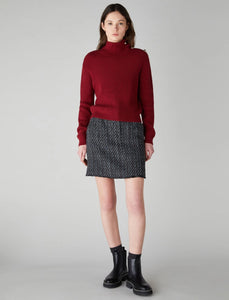 Emme Jeff Sweater in Ruby