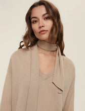 Load image into Gallery viewer, Emme Eroico Sweater with Neck Tie in Beige
