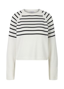 Riani Striped Jumper in Black and White