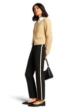 Load image into Gallery viewer, Riani Metallic Shiny Soft Cardigan in Gold
