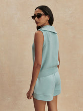 Load image into Gallery viewer, Varley Clifford Half-Zip Knit in Porcelain Blue

