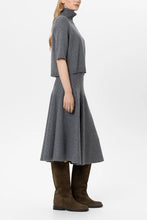 Load image into Gallery viewer, Luisa Cerano Wool-Blend Skirt in Grey
