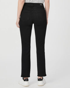 Paige Cindy Straight Jeans in Black Shadow