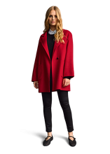 Load image into Gallery viewer, Riani Single Button Coat in Ruby
